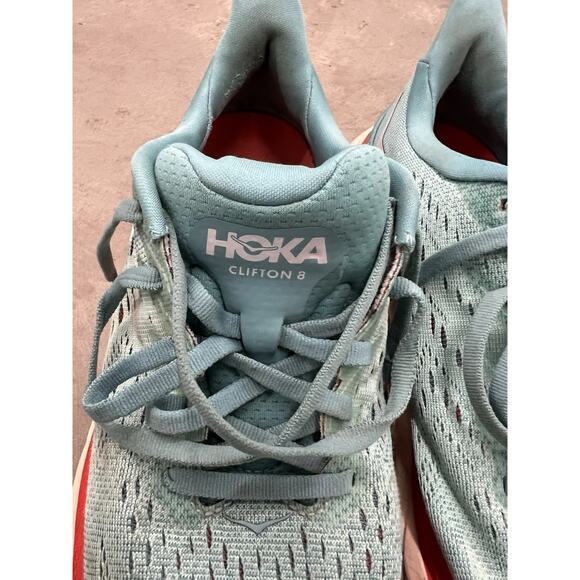 Hoka One One Clifton 8 Aquarelle Womens Shoes Running Walking - Size 7.5B - Picture 3 of 15